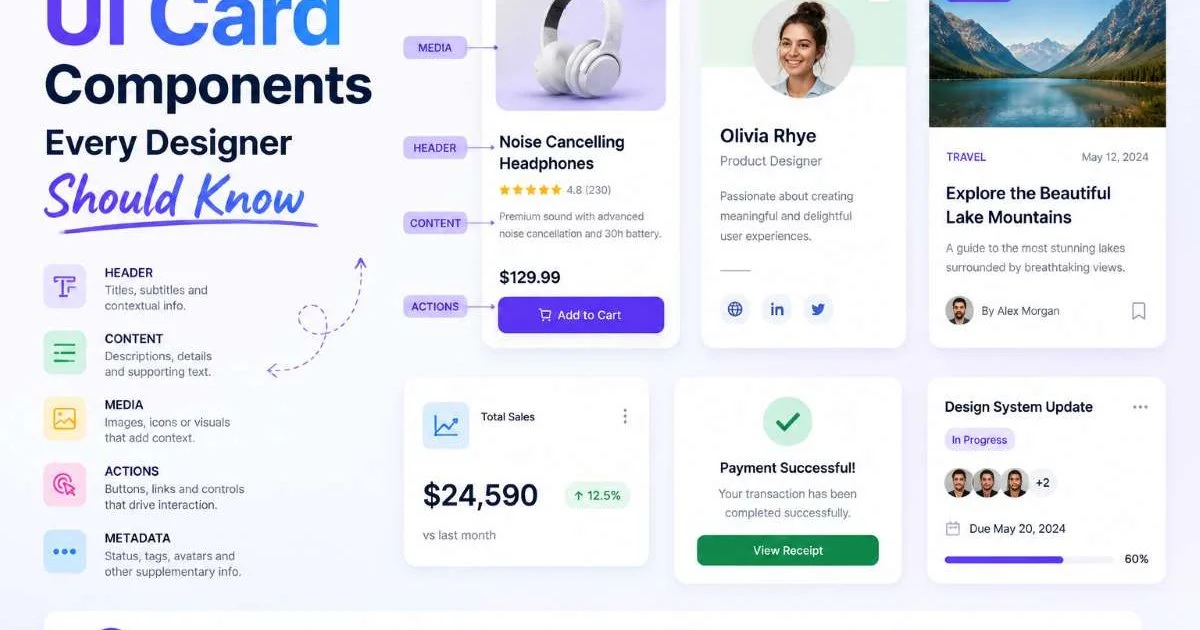 UI Card Components Every Designer Should Know